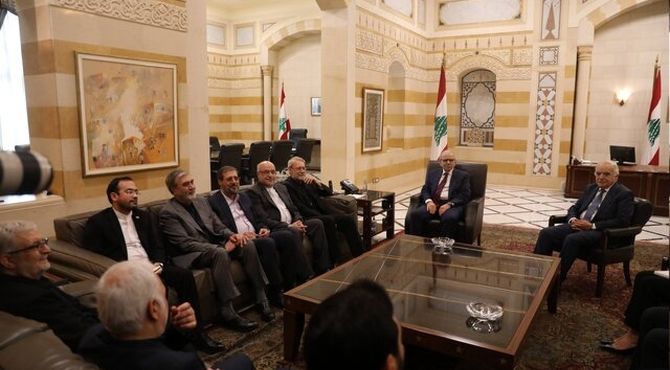 دیدار لاریجانی با نخست‌ وزیر لبنان