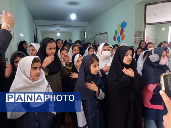 مراسم عزاداری شهادت حضرت فاطمه زهرا(س) در مدرسه شهید خاقانی شیروان