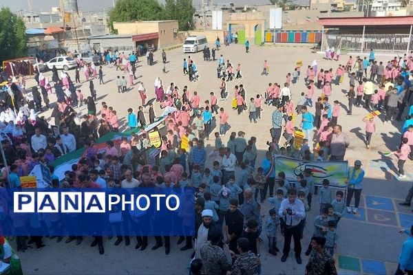 راهپیمایی ۱۳ آبان در منطقه شبانکاره 