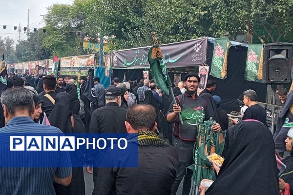 برپایی موکب عشاق الحسین سازمان دانش‌آموزی شهر تهران