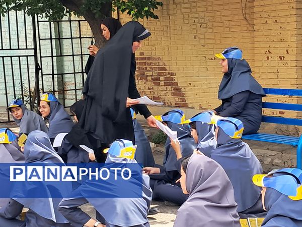 برگزاری طرح ملی داناب در آموزشگاه بنت الهدی یک شهرستان قدس با حضور  مسئولین آموزش و پرورش