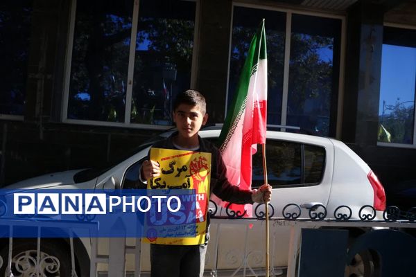 خروش دانش‌آموزان گرگانی در روز حماسه و بصیرت