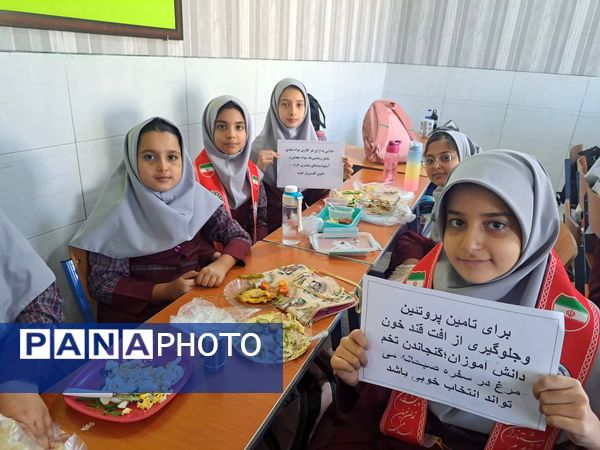 جشن روز جهانی تخم مرغ در دبستان دخترانه الزهرا یزد