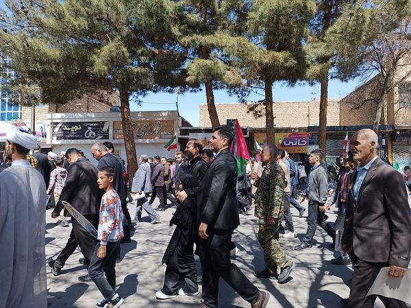 حضور مردم باخرز در راهپیمایی روز قدس و حمایت از فلسطین اشغالی
