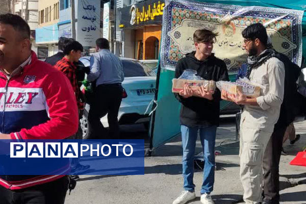 برپایی موکب پذیرایی از تجمع کنندگان جشن پیروزی فلسطین