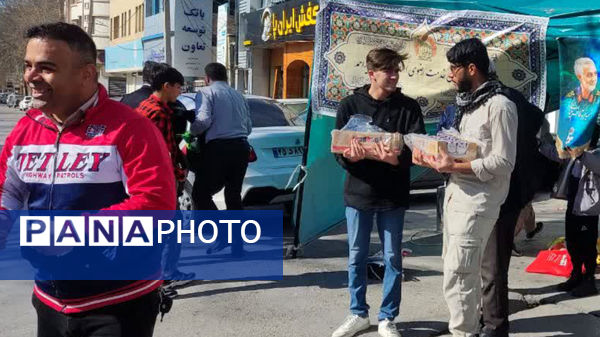 برپایی موکب پذیرایی از تجمع کنندگان جشن پیروزی فلسطین