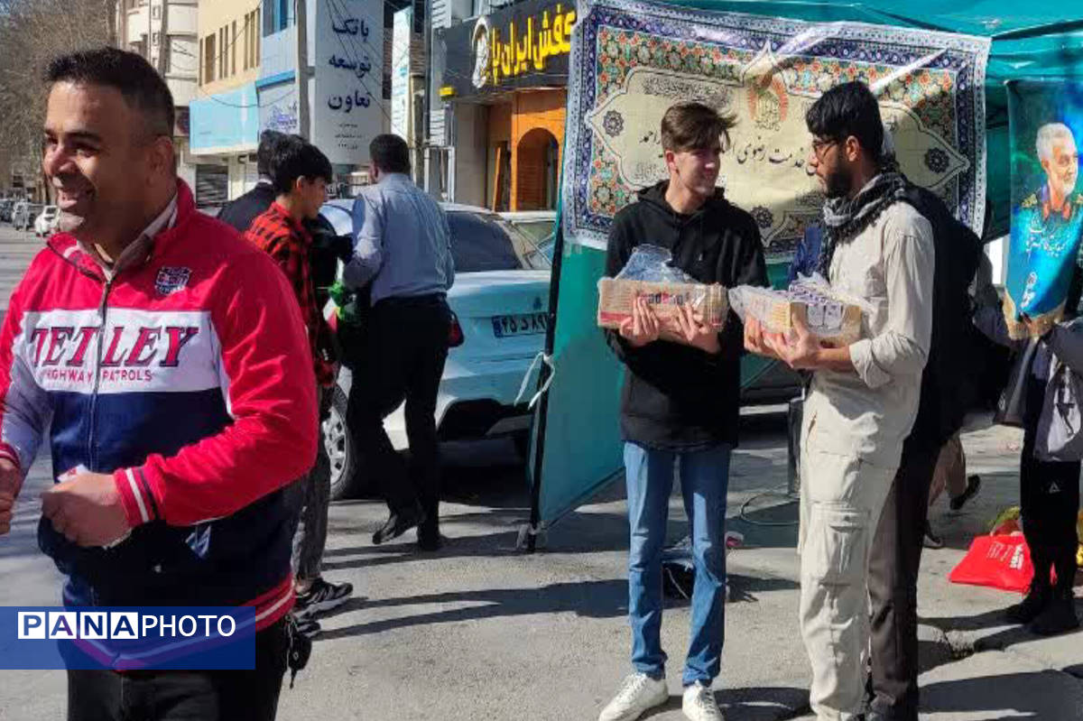 برپایی موکب پذیرایی از تجمع کنندگان جشن پیروزی فلسطین