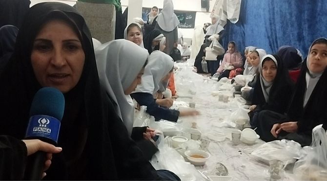 ضیافت افطاری در دبستان دخترانه مهندس رحمانی فرد ناحیه ۱ مشهد مقدس