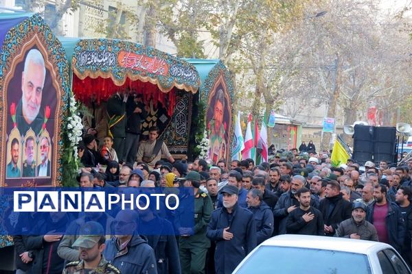 استقبال از شهدای گمنام در شهرستان بجنورد 