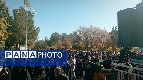 مراسم تشییع پیکر شهید گمنام  در شهرستان کاشمر 