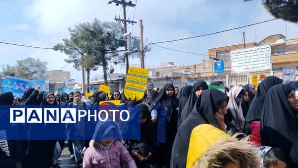 راهپیمایی یوم الله ۲۲ بهمن ماه در شهرستان خلیل‌آباد