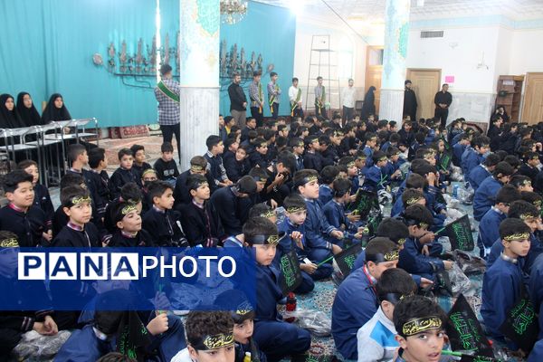 عزاداری دانشآموزان قم در آستان مقدس امامزاده سیدعلی(ع)