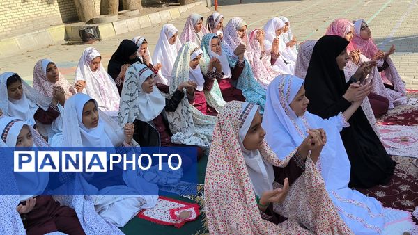 خواندن نماز باران در دبستان دخترانه شطیطه2