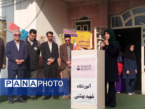 مانور زلزله در دبیرستان شهید بهشتی بندرترکمن