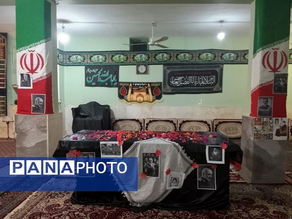 مراسم استقبال از شهید گمنام در روستای سرزه 