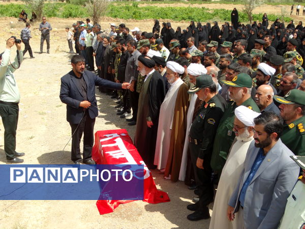 مراسم وداع با شهید «امین عسگری» در گهرو