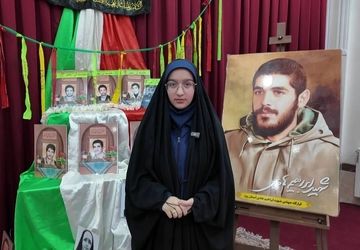 بدرقه شهید گمنام در دبیرستان دخترانه برازنده مقدم