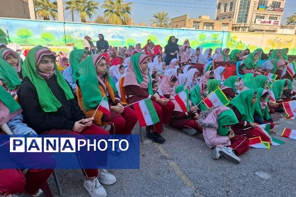 برگزاری آیین نواختن زنگ انقلاب اسلامی در گوشه‌گوشه خوزستان