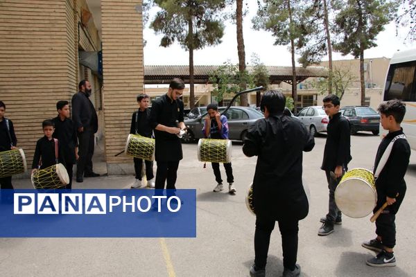 اعزام نخستین گروه فرهنگیان و دانش‌آموزان داوطلب سمنان جهت همکاری در موکب اربعین حسینی