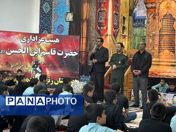 برپایی هیئت عزاداری دانش‌آموزی «قاسم ابن الحسن(ع)» در دبیرستان رئیس‌زاده خلیل‌آباد
