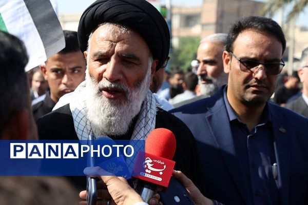 دانش آموزان اهوازی انزجار از استکبار جهانی را در قاب دوربین پانا ثبت کردند