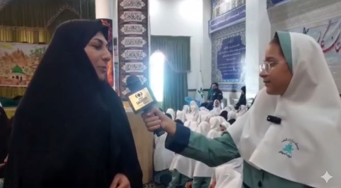 برگزاری مراسم عزاداری شهادت حضرت زهرا (س) در مدرسه شاهد نیک‌اندیشان