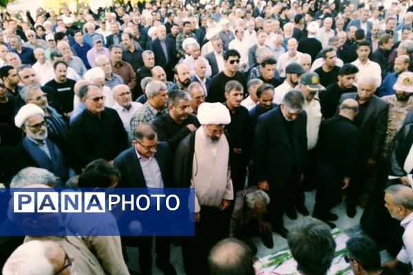 تشییع و خاکسپاری پیکر مطهر جانباز حاج احمد خدادادی در کاشمر 