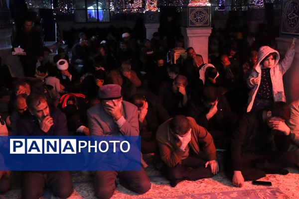 مراسم شب شهادت امام موسی کاظم (ع) در آستان مقدس امامزاده عباس بن موسی (ع) بجنورد 
