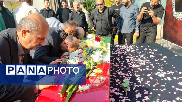 تشییع پیکر مطهر شهید گمنام میهن در مدارس لنگرود 