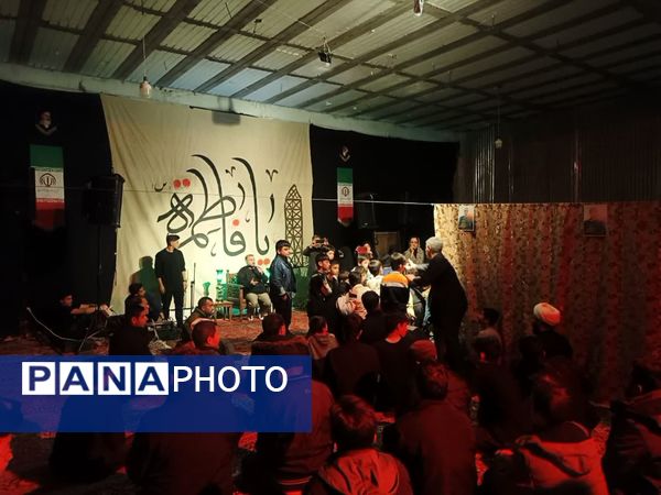 مراسم عزاداری دهه فاطمیه در مسجد مهرولایت با میهمانی شهید گمنام