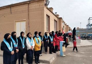 مانور زلزله در هنرستان شهید شهیدی خلیل آباد 