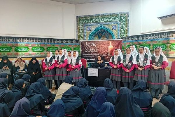 مدارس پیشوا در سوگ بانوی عصمت؛ جلوه‌ای از آیین‌های معنوی فاطمیه