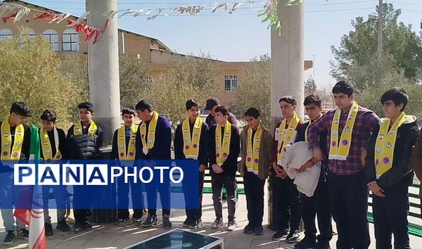 مراسم غبارروبی مزار شهدای گمنام دانشگاه آزاد اسلامی واحد کاشمر