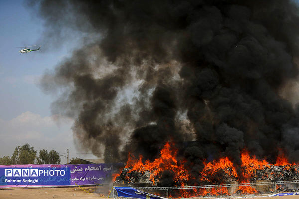 امحای ۲۰ تن مواد مخدر