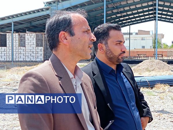 بازدید معاون تربیت بدنی و سلامت وزارت آموزش و پرورش از پروژه استخر دانش‌آموزی کاشمر 