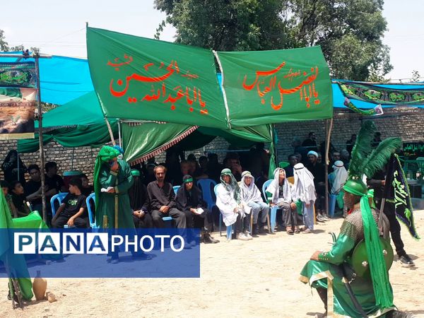 آیین شبیه خوانی عاشورا در روستای مهمانک