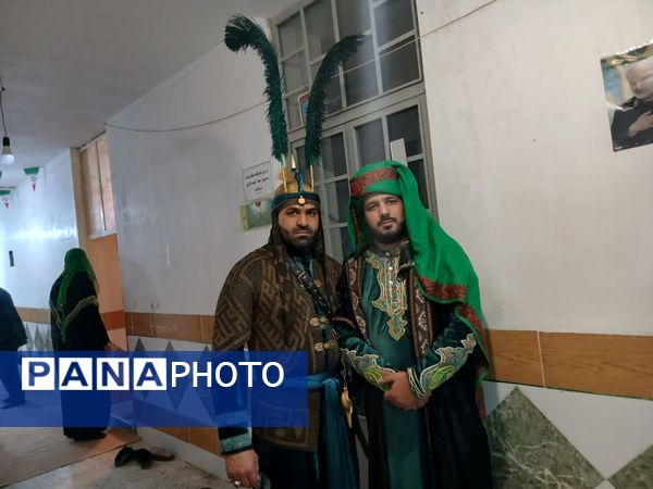 مراسم تعزیه خوانی شهادت حضرت عباس(ع) توسط ذاکرین دهستان شوراب صغیر