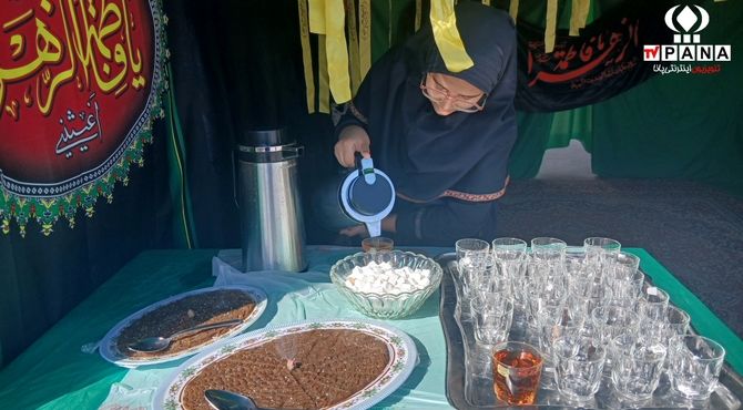 برپایی موکب حضرت فاطمه زهرا «س» در دبیرستان شهید دهقان