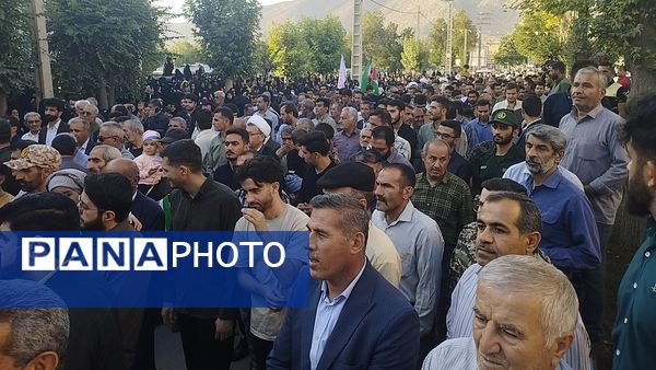 مراسم تشییع و وداع با شهید امنیت حسین اسحاقی در لردگان 