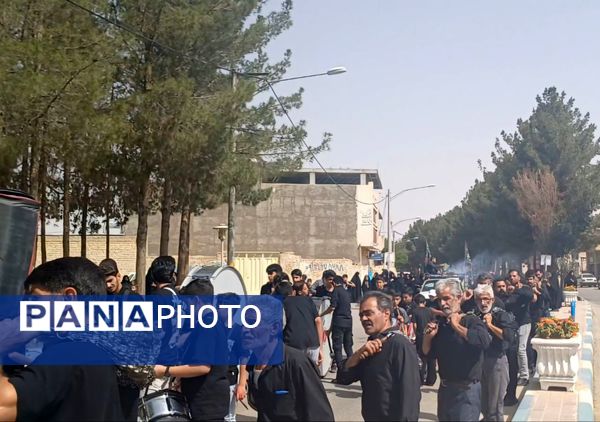 قافله عزاداری تاسوعای حسینی در شهر حبیب آباد