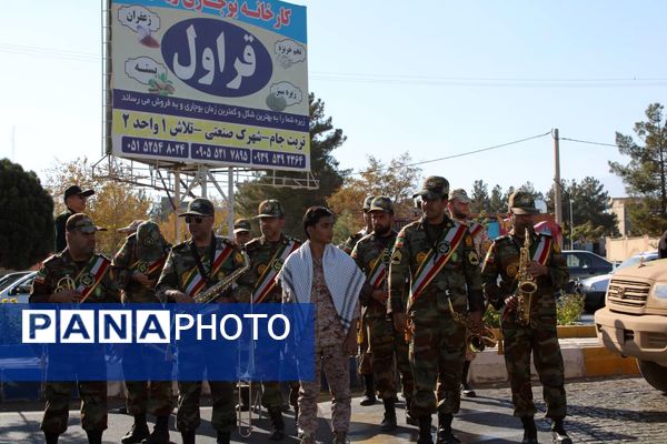 پیکر شهید گمنام، مهمان آسمانی شهرستان تربت‌جام