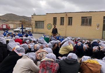  مانور زلزله در شهرستان رازوجرگلان 