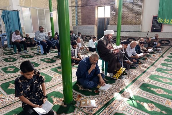 مراسم قرائت دعای ندبه در شهر سفیددشت 