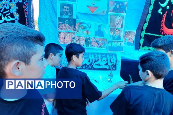 برپایی موکب امام حسین (ع) در منطقه پردیس با مشارکت پیشتازان سازمان دانش آموزی 