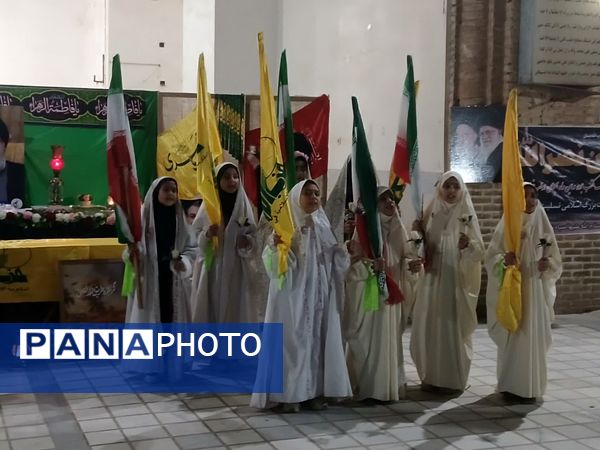 مراسم گرامیداشت شهدای مقاومت و تشیع نمادین پیکر پاک شهید سید حسن نصرالله در خلیل آباد 