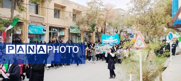 راهپیمایی روز13 آبان در شهر کلات برگزار شد