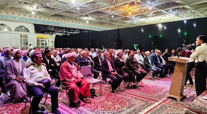 همایش منادیان عاشورایی با حضور مداحان، شاعران آئینی و رؤسای هیئات مذهبی شهرستان کاشمر