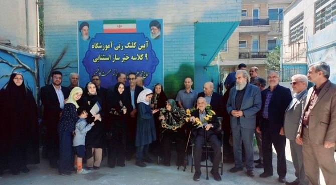 کلنگ آموزشگاه ۹ کلاسه خیرساز استثنایی حاج محمد رجالی