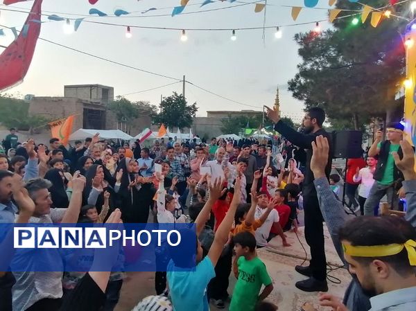 جشن یک کیلومتری عید غدیر در شهرستان بام و صفی آباد 