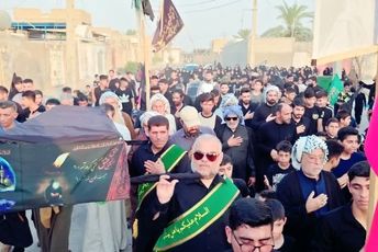 تشییع نمادین پیکر امام حسین(ع) در گمبوعه بزرگ